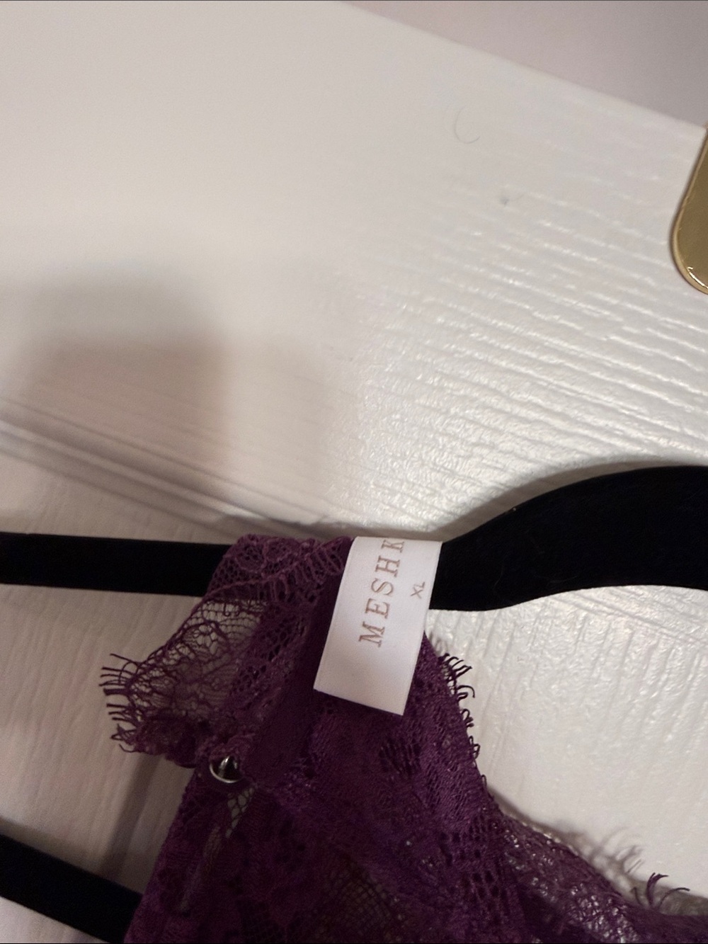 Meshki Arra Chiffon And Lace Halter Maxi Dress - Plum - Picture 9 of 13